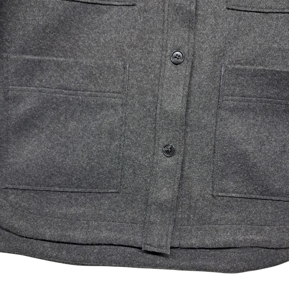 Banana Republic Dark Gray Button-Down Casual Shirt Jacket - Picture 11 of 11